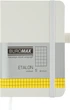 Записная книга Buromax Etalon 95x140 мм 96 листов в клетку обложка из искусственной кожи Белая (BM.296160-12) - изображение 1