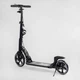 Детский двухколесный самокат Best Scooter 24215-B со складной конструкцией, двумя амортизаторами, ручным дисковым тормозом и фарой, Черный - изображение 7
