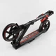 Детский двухколесный самокат Best Scooter 41775 со складной конструкцией, передним амортизатором и тормозом со светом, Черно-красный - изображение 8