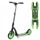 Детский двухколесный самокат Best Scooter 52266 со складной конструкцией, передним амортизатором и зажимом руля, Зеленый - изображение 1