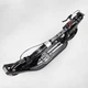 Детский двухколесный самокат Best Scooter L-36375 со складной конструкцией, двумя амортизаторами, ручным тормозом и фарой, Черно-белый - изображение 7