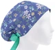 Медицинская шапочка женская HeadwearUniverse универсальная принт белые цветы - изображение 1