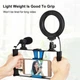 Комплект блогера Puluz PKT3025L 4в1 (кільцеве світло, кріплення, тримач для телефону, мікрофон) - изображение 4