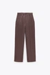 Брюки Zara 7777/276 S Коричневые - изображение 4