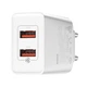 Зарядка для телефону мережева BASEUS Speed Mini QC Dual U Quick Charger |2USB, 3A, QC3.0, 18W| White - зображення 3