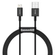 USB кабель для iPhone с разъемом Lightning BASEUS Superior Series Fast Charging Data Cable (1M, 2.4A). Black - изображение 1