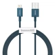 USB кабель для iPhone з роз'ємом Lightning BASEUS Superior Series Fast Charging Data Cable (1M, 2.4A). Blue - зображення 1