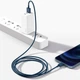 USB кабель для iPhone з роз'ємом Lightning BASEUS Superior Series Fast Charging Data Cable (1M, 2.4A). Blue - зображення 9