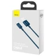USB кабель для iPhone з роз'ємом Lightning BASEUS Superior Series Fast Charging Data Cable (1M, 2.4A). Blue - зображення 10