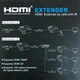 Подовжувач HDMI-сигналу Atcom HDMI extender через виту пару до 120 м (14157) - зображення 2