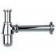 Сифон для умывальника HANSGROHE HANSGROHE колбовый латунь впуск 1 1/4" хром 52010000 - изображение 1