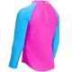Реглан солнцезащитный UPF 50+ Zoggs Long Sleeve Zip Sun Top детский 6 год (116 см) (розовый) - изображение 2