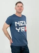Футболка хлопковая длинная мужская Sol's Crusader Men New York 03582244/95 244 S Синяя (3609374908096) - изображение 1