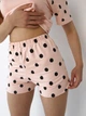 Пижама (футболка + шорты) женская BARWA garments 0308/307 S Персик в горох (2113083071268) - изображение 17