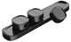 Магнітний тримач проводів Baseus Peas Cable Clip, Black (ACWDJ-01) - зображення 2