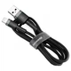 Кабель Baseus Cafule Cable USB Lightning 1м, Grey+Black (CALKLF-BG1) 4772208 - зображення 1