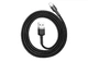 Кабель Baseus Cafule Cable USB Lightning 1м, Grey+Black (CALKLF-BG1) - зображення 2