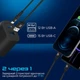 Мережевий зарядний пристрій Promate BiPlug-2 17Вт USB-C+USB-A Black (biplug-2.black) - зображення 2