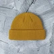 Шапка докер, докерка, укороченная шапка выше ушей, рыбацкая шапка, короткая шапка цвет горчичный - изображение 1