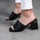 Мюлі жіночі Fashion Louie 3638 36 розмір 23,5 см Чорний - зображення 4
