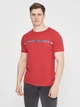 Футболка хлопковая длинная мужская Tommy Hilfiger 10878.2 L Красная - изображение 1