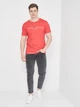 Футболка хлопковая длинная мужская Tommy Hilfiger 10887.5 S Красная - изображение 3