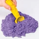 Кинетический песок Wacky-tivities Kinetic Sand Замок из песка 454 г Фиолетовый + формочки и лоток (71402P) - изображение 4