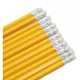 Гранітний олівець H-Tone НВ, з гумкою, жовтий, уп. 12 шт (PENCIL-HT-JJ30105B) - зображення 2