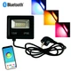 Прожектор кольоровий LED Flood Light 15W Bluetooth фасадне освітлення приватного будинку (1009197-Black) - зображення 1