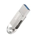 Флеш накопичувач USB Hoco UD8, 64GB, Smart Type-C 3.0, сріблястий - зображення 3