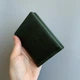Кожаный кошелек mini унисекс Зеленый - изображение 7
