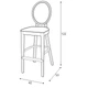 Стілець Barowe Diana Fameg 42x122x53 (BST-0253) 036003 - зображення 3