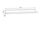 Полиця Alameda Black Red White 147x15x20 (S420-POL/147) 060871 - изображение 3