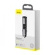 Автомобильный FM-трансмиттер (FM-модулятор) Baseus Energy Column (BS-01) Bluetooth 5.0 MP3 c функцией зарядного устройства 2-USB (3.1А) и вольтметром, серебристый - изображение 4