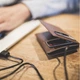 Портативний акумулятор гаманець SEYVR Power Bank 1400mAh Brown lightning - зображення 4