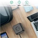 Мережевий фільтр подовжувач з Type-C та USB Toperek на 5 розеток чорний трійник (005605) - зображення 5