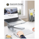 Подставка для ноутбука Lamicall Ergonomic Aluminum Laptop Stand Silver (LN01) - изображение 2