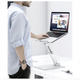 Подставка для ноутбука OMOTON Laptop Stand Silver (LA06) - изображение 9