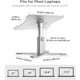 Подставка для ноутбука TAYCASE Laptop Stand Silver - изображение 6