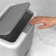 Відро для сміття MVM з кришкою і педаллю BIN-03 18 л Сіре (BIN-03 18L GRAY) - изображение 5