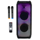 Мощная Акустическая система 2*60 Вт 2 микрофона Goldteller GT-5050 RGB LED USB/SD/FM/Bluetooth черная - изображение 1