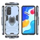 Чехол Fiji Ring для Xiaomi Redmi Note 11 / Note 11s бронированный бампер с кольцом подставкой темно-синий - изображение 3