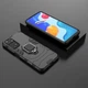 Чехол Fiji Ring для Xiaomi Redmi Note 11 / Note 11s бронированный бампер с кольцом подставкой черный - изображение 4