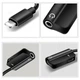 Перехідник для навушників Denmen 2in1 Dual port digital 3.5mm audio - зображення 3