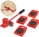 Набор для перемещения мебели Furniture Mover Rollers 5 предметов (5469) - изображение 1