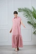 Платье из льна-жатки Azuri 6252 пудровое р.S (Пл-6252_S_Az_P) - изображение 2