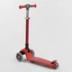Детский трехколесный самокат-беговел Best Scooter Т-06188 со съемным сиденьем, складным рулем и светящимися колесами, Красный - изображение 7