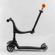 Детский трехколесный самокат-велобег Best Scooter PL-209 3 в 1 с сиденьем и родительской ручкой, Черно-оранжевый - изображение 3