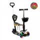 Детский трехколесный самокат Best Scooter 34760 5 в 1 с сиденьем и родительской ручкой, с рисунком, Черный с графити - изображение 1
