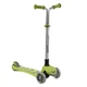 Детский трехколесный самокат Best Scooter Y-00436 со складным рулем и светящимися колесами, Салатовый - изображение 1